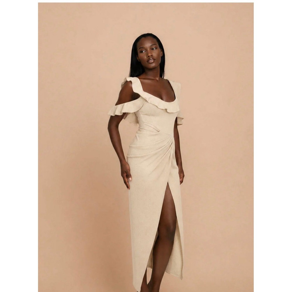 Joyfolie‎ RISSA DRESS IN OAT small